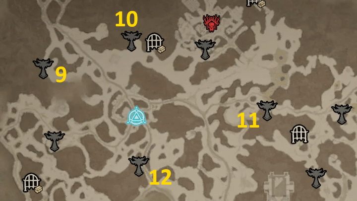 Obszar Sarkova Pass zawiera 4 Ołtarze Lilit - Diablo 4: Ołtarze Lilit (Altars of Lilith) - Strzaskane Szczyty - Diablo 4 - poradnik do gry