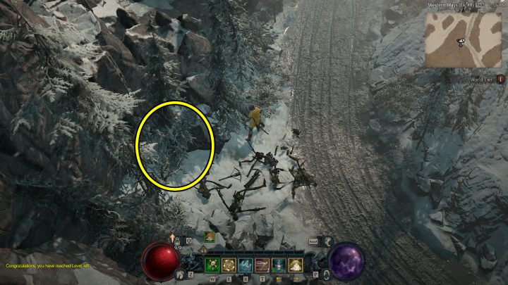 Ołtarz #12 jest na południe od Menestad, przy głównej drodze do osady - Diablo 4: Ołtarze Lilit (Altars of Lilith) - Strzaskane Szczyty - Diablo 4 - poradnik do gry