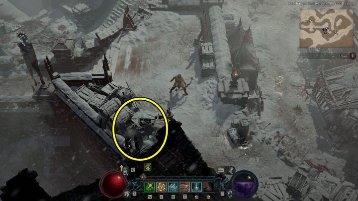 Ołtarz #13 jest w południowej części Twierdzy - Diablo 4: Ołtarze Lilit (Altars of Lilith) - Strzaskane Szczyty - Diablo 4 - poradnik do gry