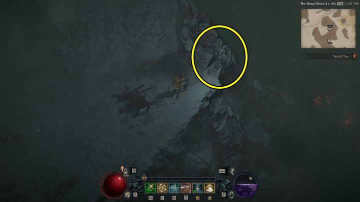 Ołtarz #14 jest niedaleko głównej drogi prowadzącej z Sarkova Pass do Frigid Expanse - Diablo 4: Ołtarze Lilit (Altars of Lilith) - Strzaskane Szczyty - Diablo 4 - poradnik do gry