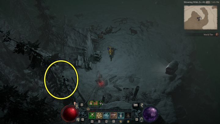 Ołtarz #18 jest niedaleko głównej drogi do Gale Valley - Diablo 4: Ołtarze Lilit (Altars of Lilith) - Strzaskane Szczyty - Diablo 4 - poradnik do gry