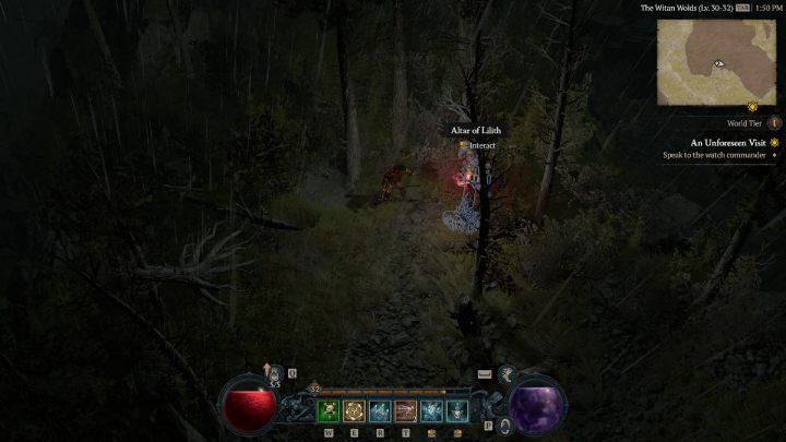 Ołtarz #33 jest między eventami, naprzeciw znajduje się piwnica Smugglers Underpass - Diablo 4: Ołtarze Lilit (Altars of Lilith) - Scosglen - Diablo 4 - poradnik do gry