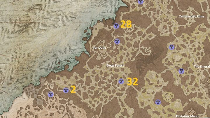 Na obszarze Deep Forest znajdują się 3 Ołtarze - Diablo 4: Ołtarze Lilit (Altars of Lilith) - Scosglen - Diablo 4 - poradnik do gry