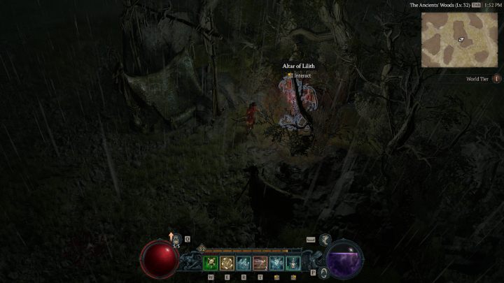 Ołtarz #32 znajdziecie zaraz po wyjściu wąską drogą z Westering Lowlands na terenie opuszczonego obozu - Diablo 4: Ołtarze Lilit (Altars of Lilith) - Scosglen - Diablo 4 - poradnik do gry