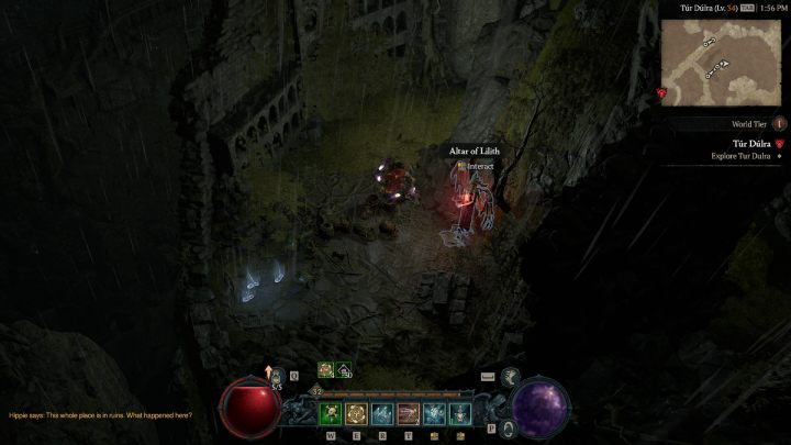 Ołtarz #29 łatwo ominąć, gdyż trzeba do niego przeskoczyć nad przepaścią z głównej drogi prowadzącej do serca twierdzy Tur Durla - Diablo 4: Ołtarze Lilit (Altars of Lilith) - Scosglen - Diablo 4 - poradnik do gry