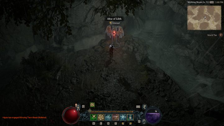 Ołtarz #27 znajdziecie po wyjściu wąska drogą z Deep Forest - Diablo 4: Ołtarze Lilit (Altars of Lilith) - Scosglen - Diablo 4 - poradnik do gry