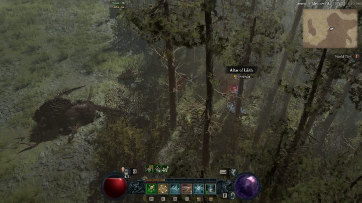 Ołtarz #16 znajdziecie niedaleko drogi prowadzącej do obszaru The Downs - Diablo 4: Ołtarze Lilit (Altars of Lilith) - Scosglen - Diablo 4 - poradnik do gry