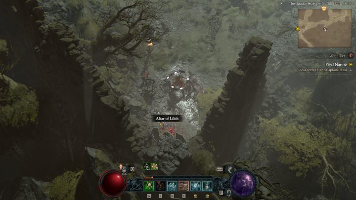 Ołtarz #15 znajdziecie w ślepym zaułku niedaleko drogi prowadzącej do obszaru Highland Wilds - Diablo 4: Ołtarze Lilit (Altars of Lilith) - Scosglen - Diablo 4 - poradnik do gry