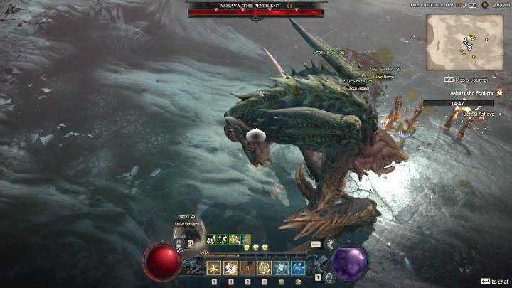 Co więcej, Aszawa może zmieniać swoje położenie, przeskakując na niewielką odległość - Diablo 4: Jak pokonać bossa Aszawa Zarażaczka (Ashava the Pestilent)? - Diablo 4 - poradnik do gry