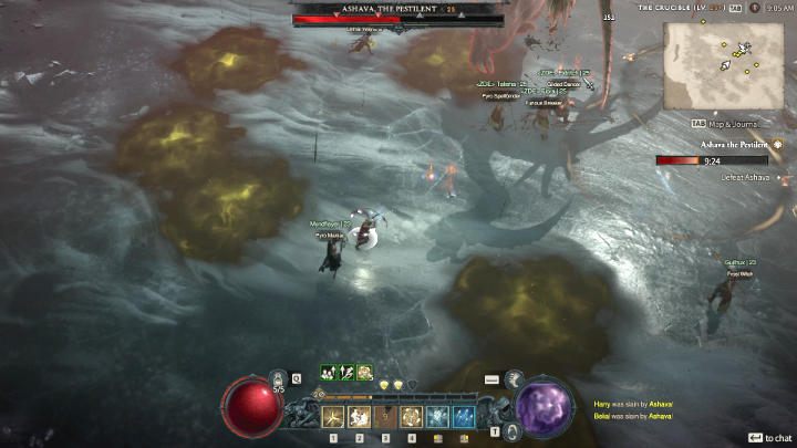 W trzeciej fazie pojedynku do asortymentu Aszawy dochodzi kolejny bardzo groźny atak - Diablo 4: Jak pokonać bossa Aszawa Zarażaczka (Ashava the Pestilent)? - Diablo 4 - poradnik do gry