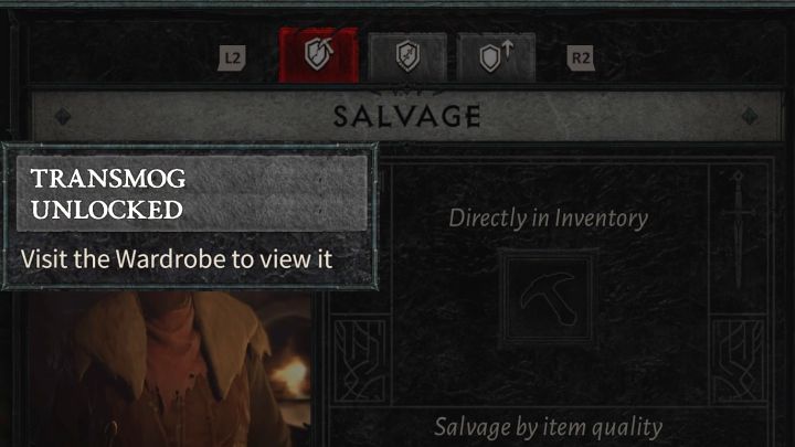 Odzysk (Salvage) dla niektórych przedmiotów ma też dodatkowe zastosowanie - rozmontowanie przedmiotu może odblokować Transmog, tzn - Diablo 4: Jak działa odzysk (Salvage)? - Diablo 4 - poradnik do gry