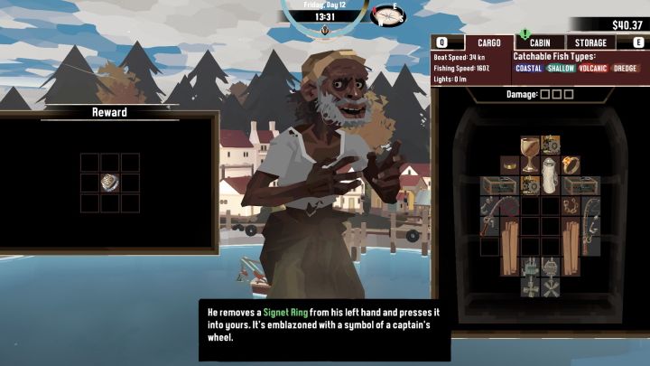 Gdy dotrzecie na miejsce, Castaway automatycznie opuści Waszą ładownię i podziękuje za pomoc - Dredge: Castaway - Dredge - poradnik do gry