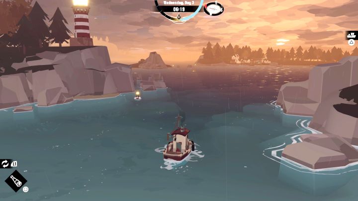 Czas w świecie gry płynie przede wszystkim podczas pływania statkiem, ale dotyczy to tylko ruchu - Dredge: Upływ czasu w grze - Dredge - poradnik do gry