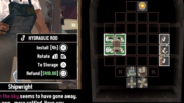 Ostatnia duża grupa czynności, które powodują upływ czasu, to montowanie nowych komponentów na statku, np - Dredge: Upływ czasu w grze - Dredge - poradnik do gry