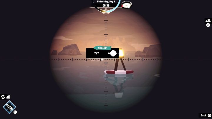 Doskonała technika na oszczędzanie czasu polega na używaniu lunety (Spyglass) - Dredge: Upływ czasu w grze - Dredge - poradnik do gry