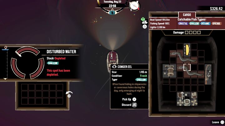 W każdym z pokazanych łowisk możecie złowić kilka Conger Eel - Dredge: Gdzie złowić rybę Conger Eel? - Dredge - poradnik do gry