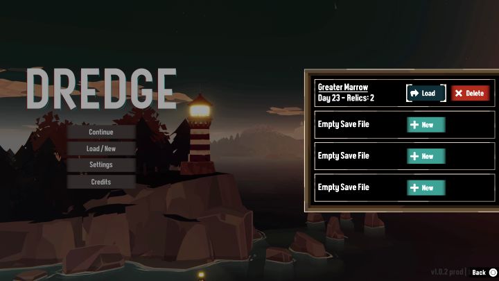 Rozgrywkę możecie wznawiać z poziomu menu głównego na 2 sposoby - Dredge: Jak zapisywać grę? - Dredge - poradnik do gry