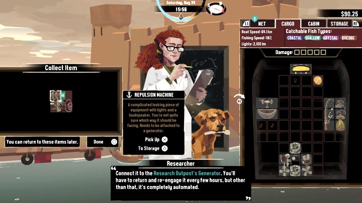 Musicie odwiedzić Old Fortress w Stellar Basin i rozpocząć Pursuit (misję) Research Assistant - jej pełny opis jest w osobnym rozdziale poradnika - Dredge: Jak unikać potwora w Stellar Basin? - Dredge - poradnik do gry