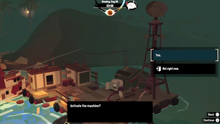 Otrzymacie zapytanie na temat aktywowania maszyny - Dredge: Jak unikać potwora w Stellar Basin? - Dredge - poradnik do gry