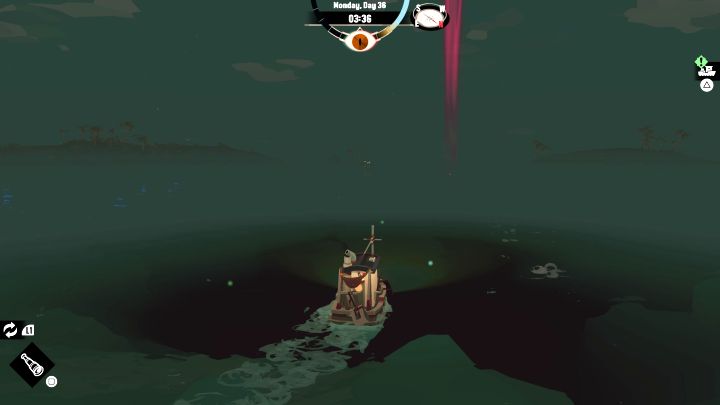 Tymczasowo możecie bezpiecznie pływać po środkowej części Stellar Basin i łowić w tej lokacji - Dredge: Jak unikać potwora w Stellar Basin? - Dredge - poradnik do gry