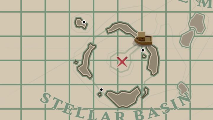 Wiadomość w butelce jest obok Research Outpost w północno-wschodniej części archipelagu Stellar Basin - Dredge: Wszystkie wiadomości (Messages) - Dredge - poradnik do gry