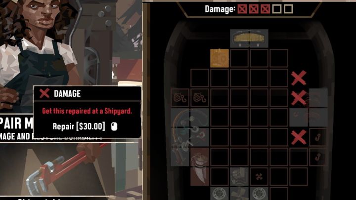 Możecie również naprawić tylko wybrane uszkodzenia - Dredge: Jak naprawić łódź? - Dredge - poradnik do gry