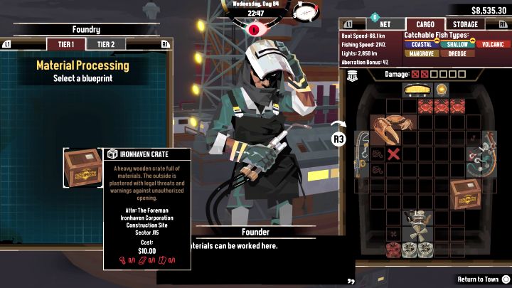 Do wyprodukowania 1 skrzyni żelazoportu potrzebne są - Dredge The Iron Rig: Jak zdobywać skrzynie żelazoportu? - Dredge - poradnik do gry