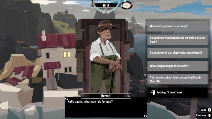 Porozmawiajcie z Hermitem, aby poznać jego losy - Dredge: Hermitage - Dredge - poradnik do gry
