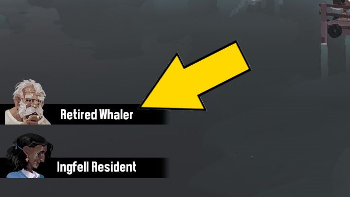 Porozmawiajcie z Retired Whaler w Ingfell i przekażcie mu pamiątkę - Dredge: Hermitage - Dredge - poradnik do gry