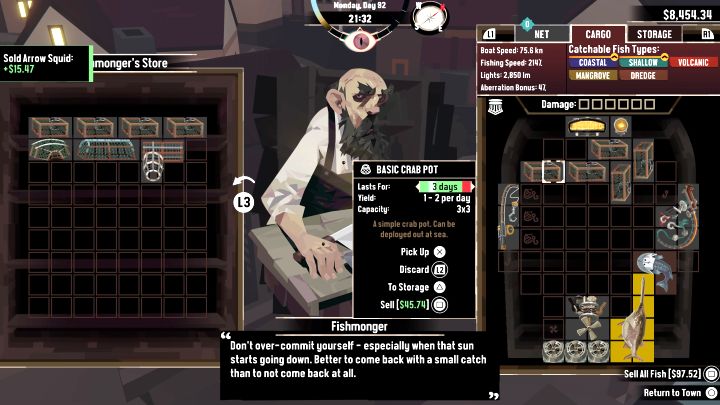 1 - Dredge The Iron Rig: Jak złowić rybę Ogórek morski? - Dredge - poradnik do gry