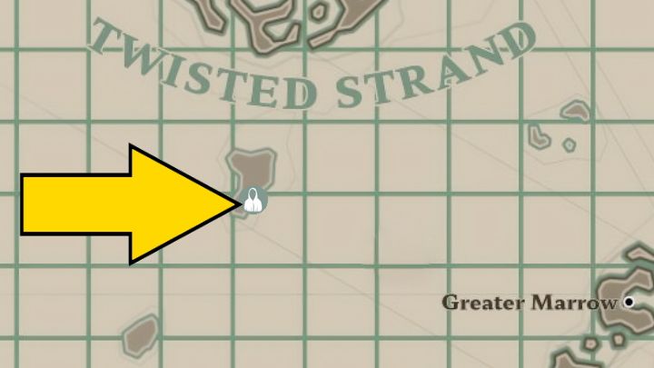 Purple Hooded Figure znajdziecie na wysepce na południe od głównych wysp obszaru Twisted Strand - Dredge: Figure in Purple - Dredge - poradnik do gry