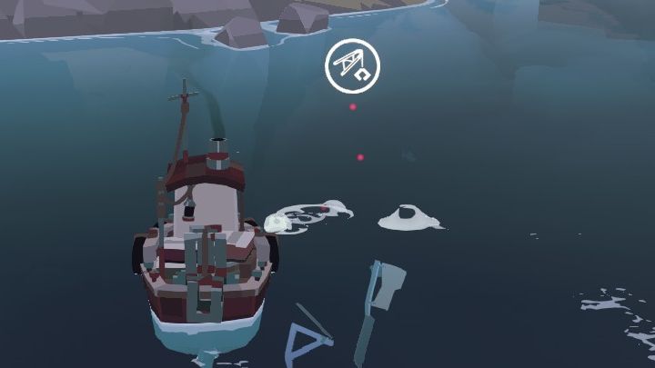 W punkcie, nad którym unoszą się czerwone kropki, należy wykonać akcję dredge - Dredge: The Collector - Dredge - poradnik do gry