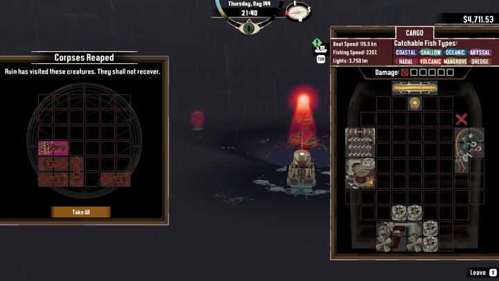 Aby aktywować Atrophy, wybierzcie umiejętność z kołowego menu (E na PC, L1 na PS, LB na Xbox), a następnie użyjcie jej - Dredge: Jak łowić Aberrations? - Dredge - poradnik do gry