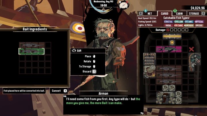 Musicie dostarczyć mężczyźnie 2 sztuki dowolnych ryb, a w zamian otrzymacie tyle samo wiader z przynętą - Dredge: Jak łowić Aberrations? - Dredge - poradnik do gry