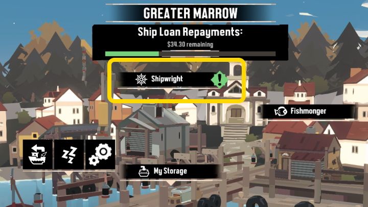 Na ekranie miasta pojawiła się nowa opcja - Dredge: A Fresh Start - Dredge - poradnik do gry