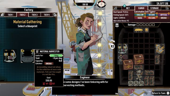 3 - Dredge The Iron Rig: Jak używać Kolektora materiałów i zdobywać surowce Dragowanie? - Dredge - poradnik do gry