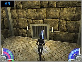Otworzysz w ten sposób przejście do sąsiedniej sali - Trening - Yavin Training Grounds | Zestaw #1 | Jedi Knight Jedi Academy - Star Wars Jedi Knight: Jedi Academy - poradnik do gry