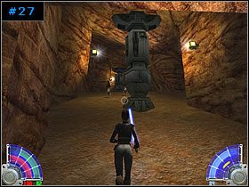 Za dwoma zakrętami i kilkunastoma przeciwnikami znajdziesz wyjście z powrotem na świeże powietrze - Droid Recovery - Tatooine | Zestaw #1 | Star Wars Jedi Knight Jedi Academy - Star Wars Jedi Knight: Jedi Academy - poradnik do gry