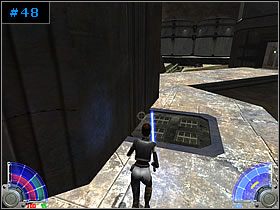 Wróć na górę i po kładce przejdź do wnętrza kolejnej struktury - Emergency Assistance - Bakura | Zestaw #1 | Star Wars Jedi Knight Jedi Academy - Star Wars Jedi Knight: Jedi Academy - poradnik do gry