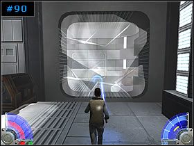 Wracaj do windy i zjedź nią niżej, a potem drugą windą do jeszcze niższego pomieszczenia - Lodowe pustkowia - Hoth | Kontynuacja | Star Wars Jedi Knight Jedi Academy - Star Wars Jedi Knight: Jedi Academy - poradnik do gry