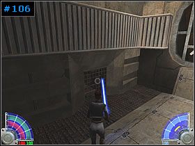 Wejdź do tunelu wentylacyjnego i przejdź nią na rozwidleniu prosto - Rescue Mission - Nar Kreeta | Zestaw #2 | Star Wars Jedi Knight Jedi Academy - Star Wars Jedi Knight: Jedi Academy - poradnik do gry