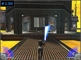 Przejdź tam na kładkę z prawej - przed sobą będziesz miał budynek z satelitą - Covert Operation - KrilDor, cz. 1 | Zestaw #2 | Star Wars Jedi Knight Jedi Academy - Star Wars Jedi Knight: Jedi Academy - poradnik do gry