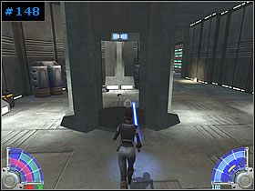 Przeskocz na kolejne lądowisko i przeskakuj przez pola siłowe [#149] - Covert Operation - KrilDor, cz. 3 | Zestaw #2 | Star Wars Jedi Knight Jedi Academy - Star Wars Jedi Knight: Jedi Academy - poradnik do gry