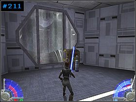 Zeskocz do hangaru i odszukaj pojemniki z pancerzem i nabojami z lewej - Zamek Vadera - Vjun | Kontynuacja | Star Wars Jedi Knight Jedi Academy - Star Wars Jedi Knight: Jedi Academy - poradnik do gry