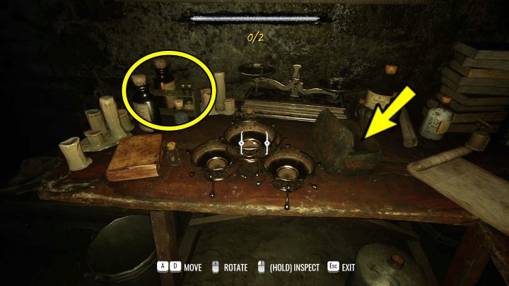 Na drugim stole zbadajcie - Sherlock Holmes The Awakened: Podziemia magazynu - Sherlock Holmes The Awakened - solucja