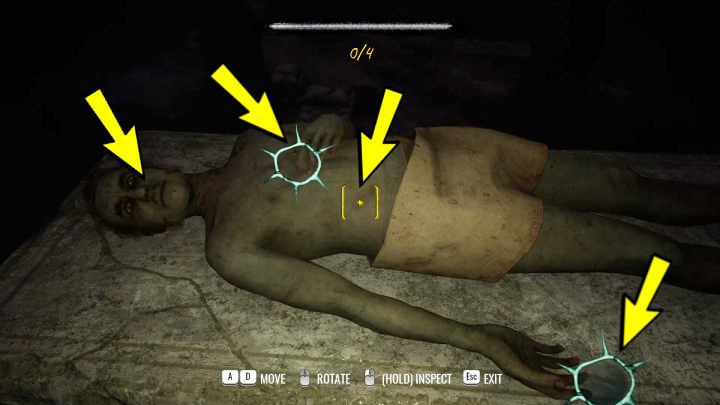 Podejdźcie do martwego ciała na ołtarzu i zbadajcie - Sherlock Holmes The Awakened: Podziemia magazynu - Sherlock Holmes The Awakened - solucja