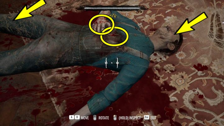 Na martwym mężczyźnie zbadajcie - Sherlock Holmes The Awakened: Posiadłość Arnesona (Arnesons Mansion) - Sherlock Holmes The Awakened - solucja