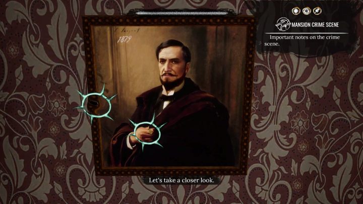 W trybie koncentracji (concentration) zbadajcie komodę i kwiat na stoliku przy łóżku - Sherlock Holmes The Awakened: Posiadłość Arnesona (Arnesons Mansion) - Sherlock Holmes The Awakened - solucja