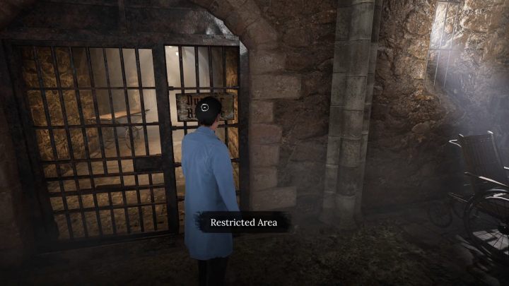 Przejdźcie przez blok B (Block B) obok cel do strefy zastrzeżonej (Restricted Area) - Sherlock Holmes The Awakened: Blok B (Block B) - Sherlock Holmes The Awakened - solucja