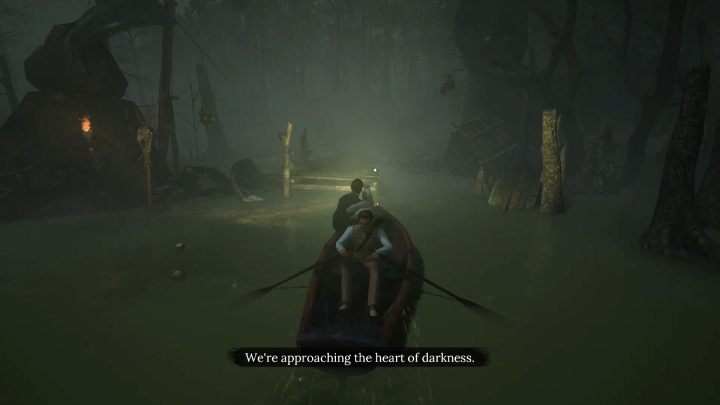 Gdy aligatory zaczną pożerać zestrzelonych ludzi, będzie mogli bezpiecznie przepłynąć dalej - Sherlock Holmes The Awakened: Mokradła (The Swamp) - Sherlock Holmes The Awakened - solucja